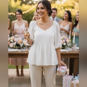 Chic Soul White Top 1X